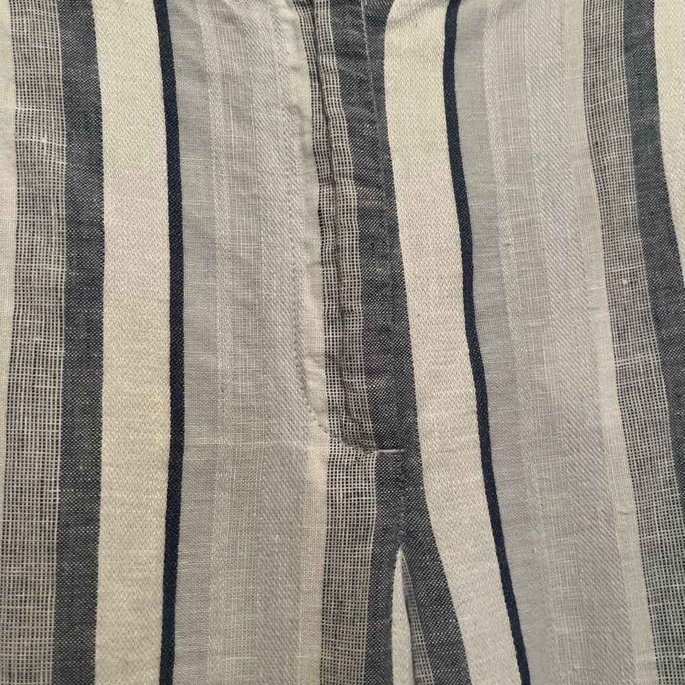 Talbots Striped Linen Pants - Picture 3 of 7